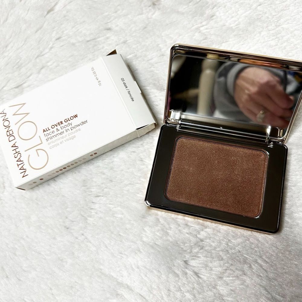 NIB Natasha Denona All Over Glow Face & Body Shimmer Powder in Dark, 10g
